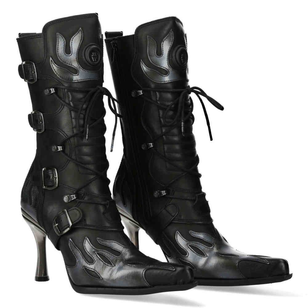 New Rock - M9591S3 Botte au genou - Noir/Couleur argent Product image